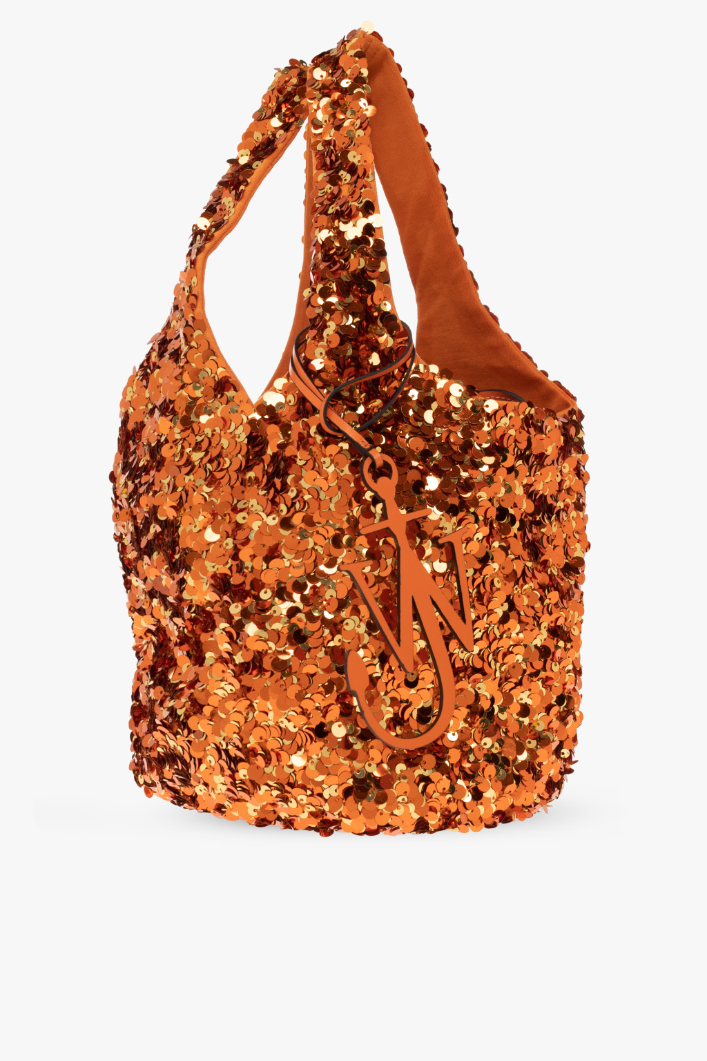 トートバッグ J W ANDERSON SS25 SEQUIN HOBO (HB0729FA0447 086) JW Anderson Sequin Hobo Bag (Gunmetal) – CNCPTS